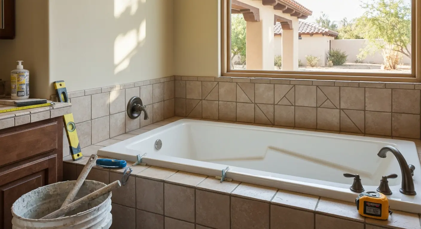Tub installation project
