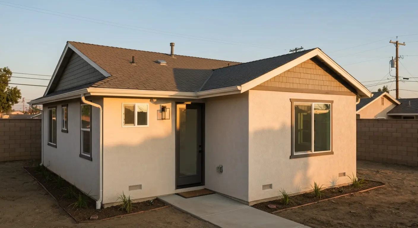 Detached ADU construction