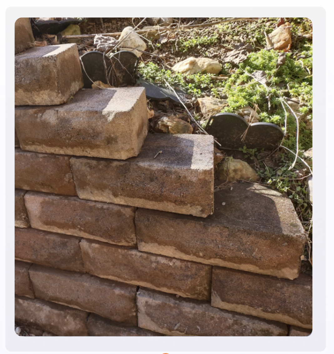 Clean red brick walkway after pressure washing by Mechanical Magic in Ball Ground GA