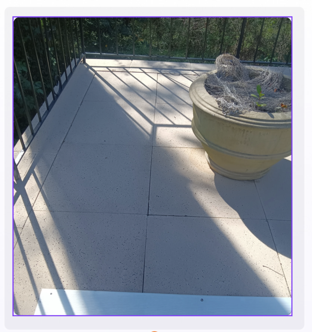 Clean concrete patio after professional pressure washing by Mechanical Magic in Canton GA