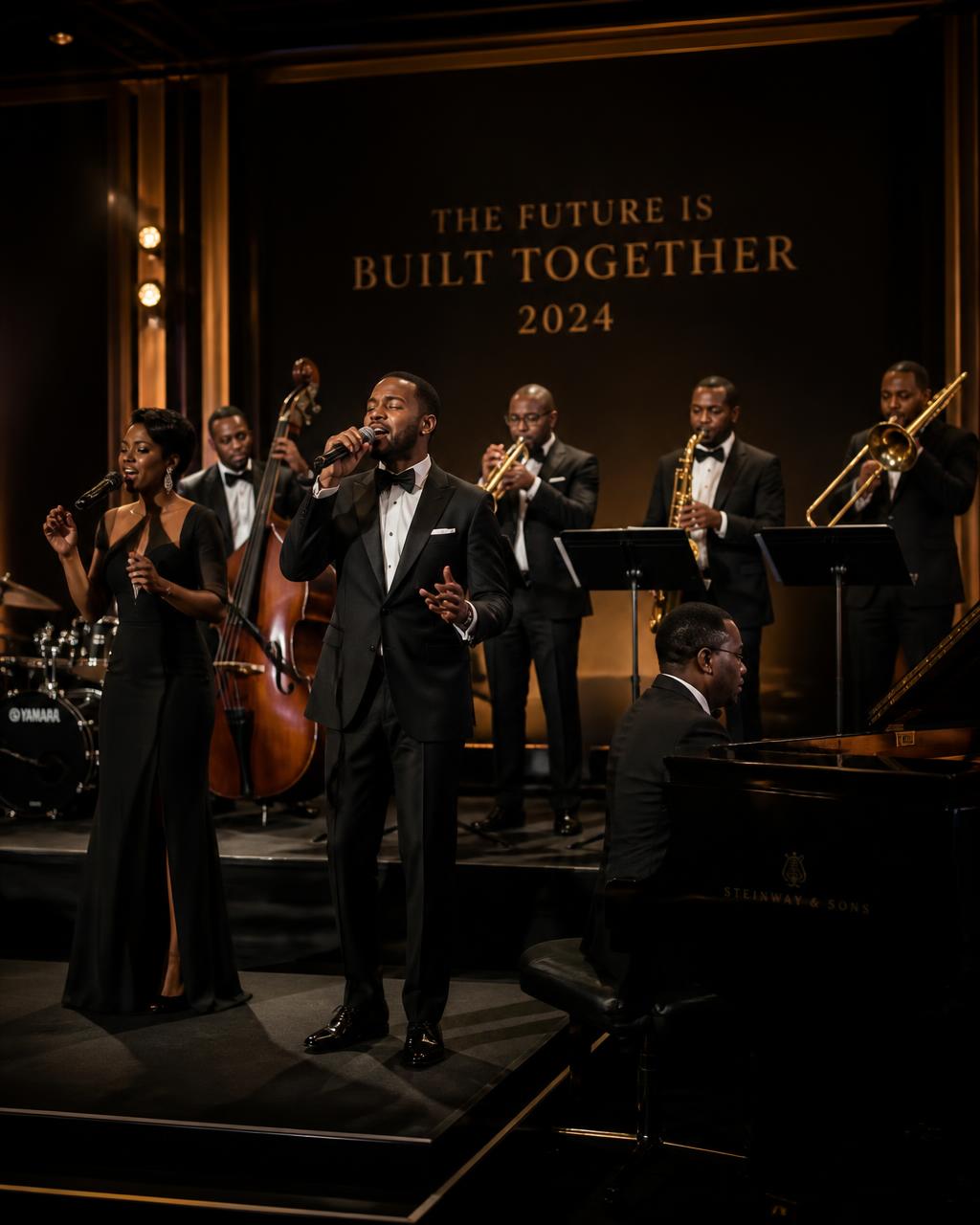 Live band performing at an elegant event