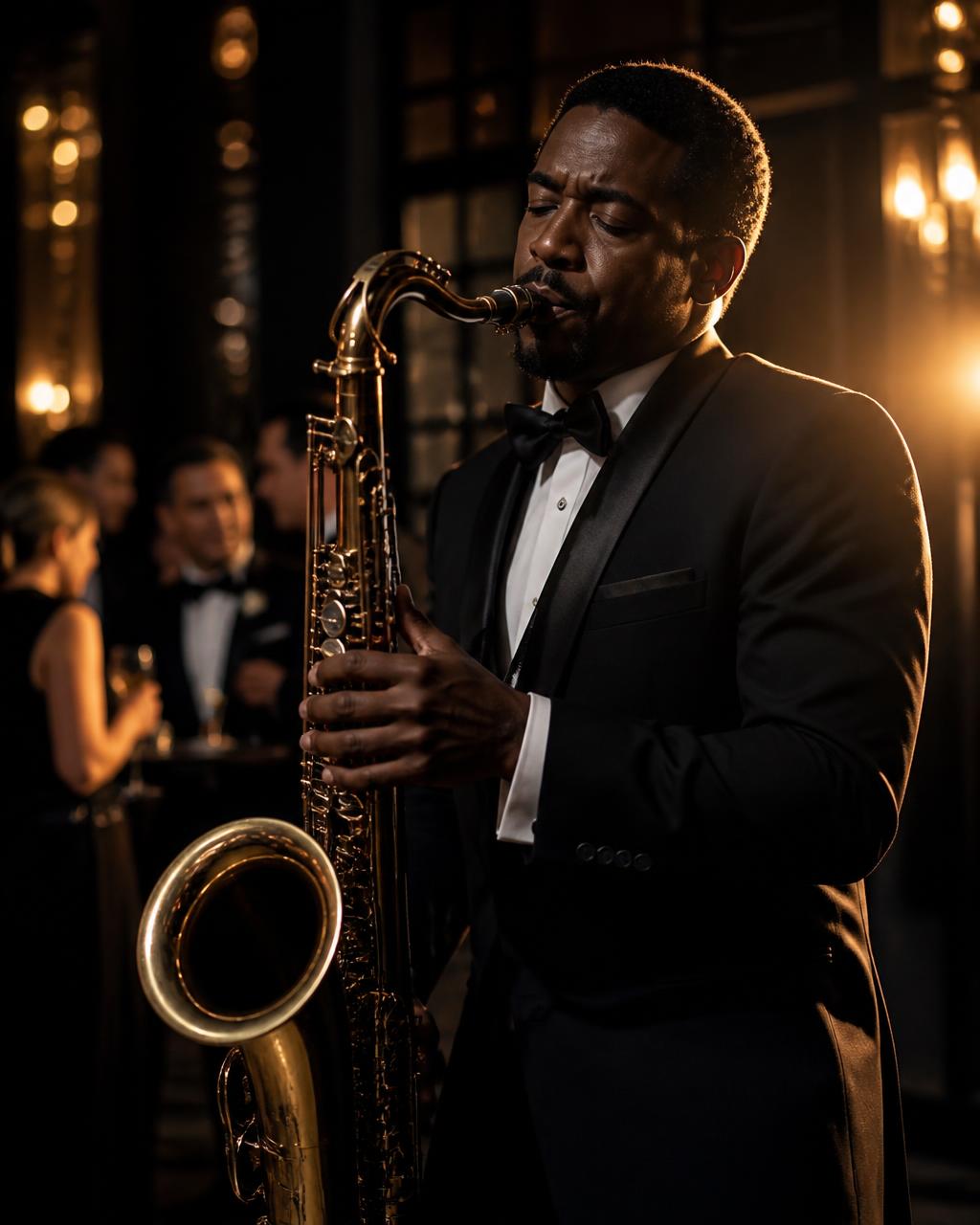 Professional musician performing at an elegant event