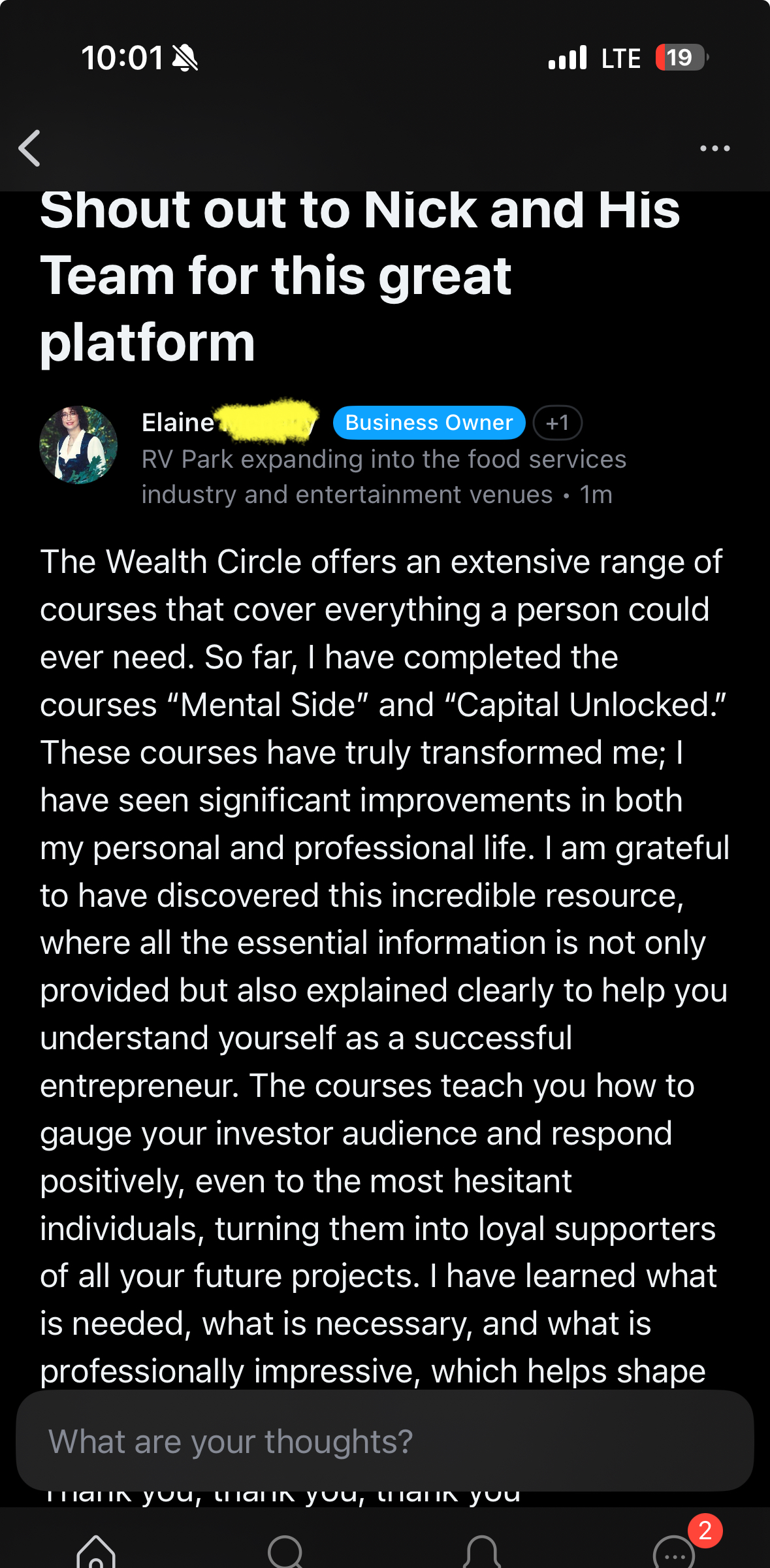 Member review