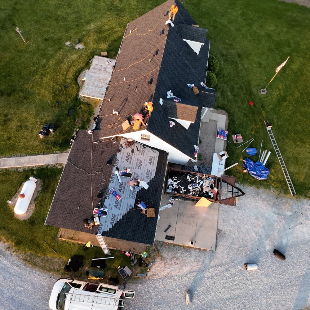 Reroof In Progress
