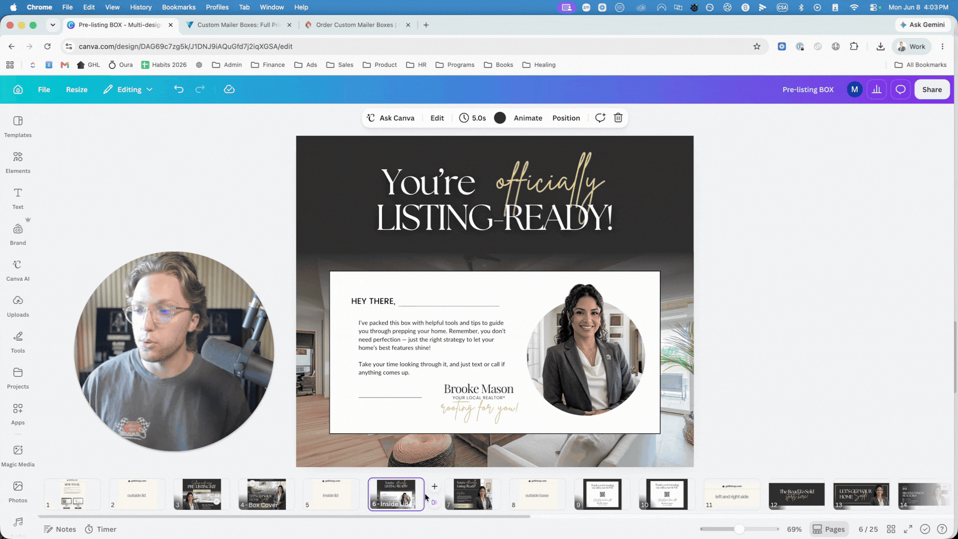 CMA Box Template customization demo — drag, drop, done