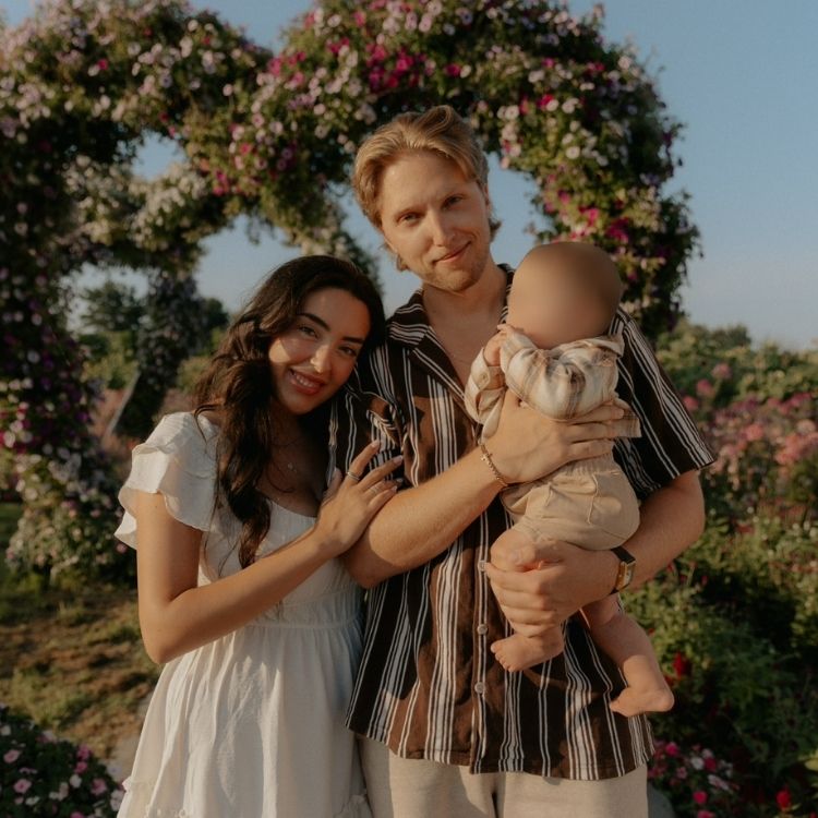 Mikael with his family