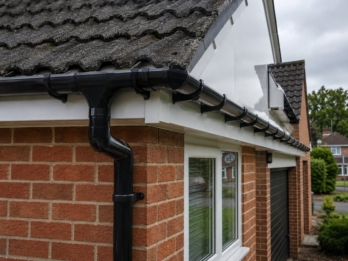 Guttering system installed on a Chester home