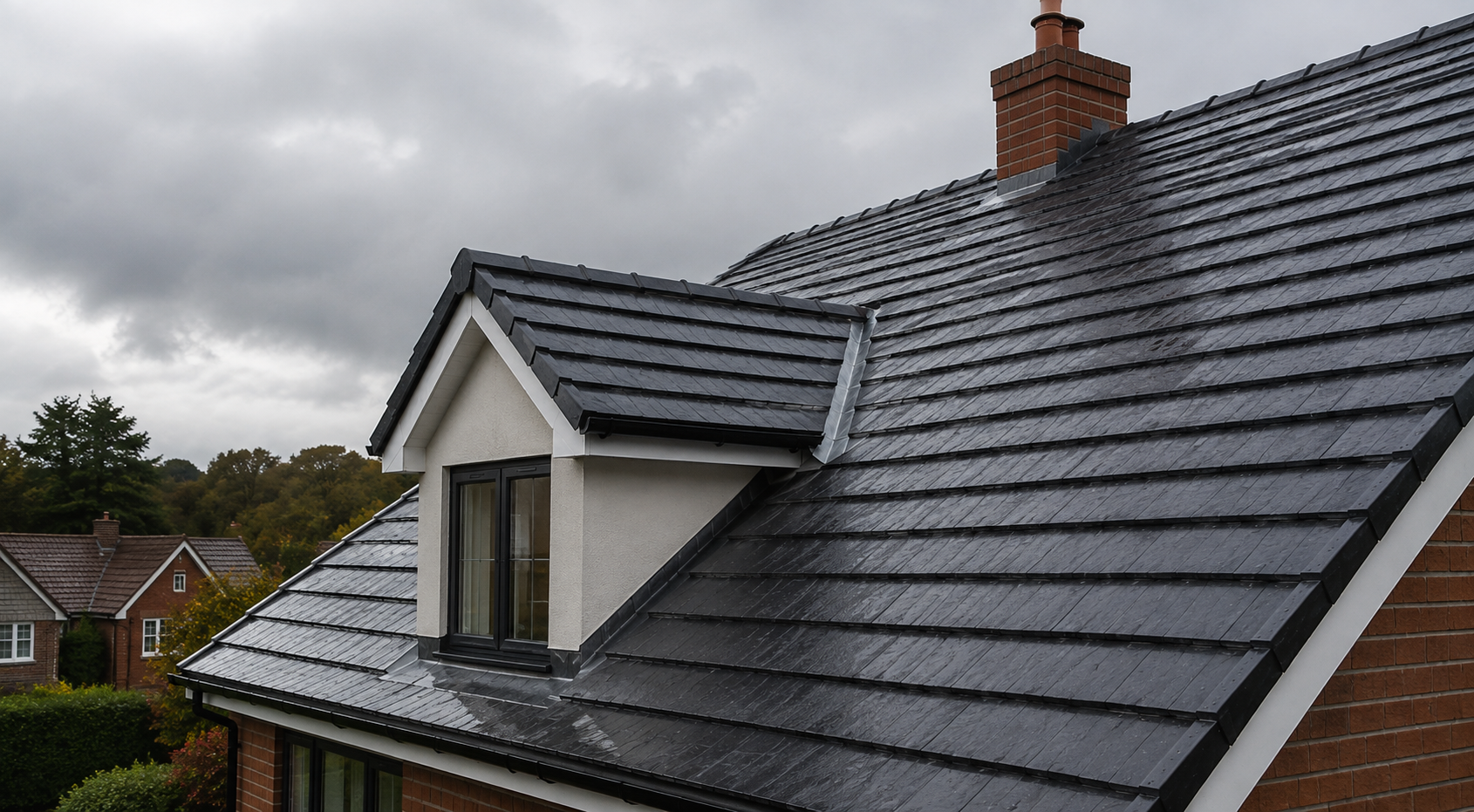 Completed pitched roof in Chester