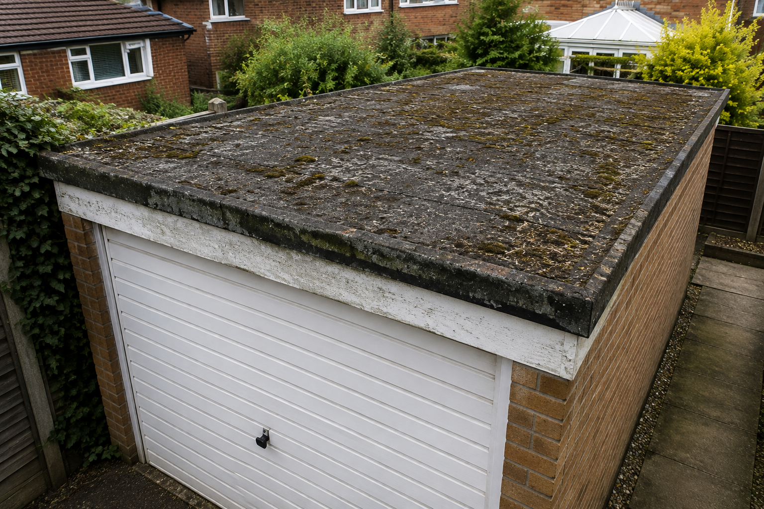 Flat Roof Replacement — before