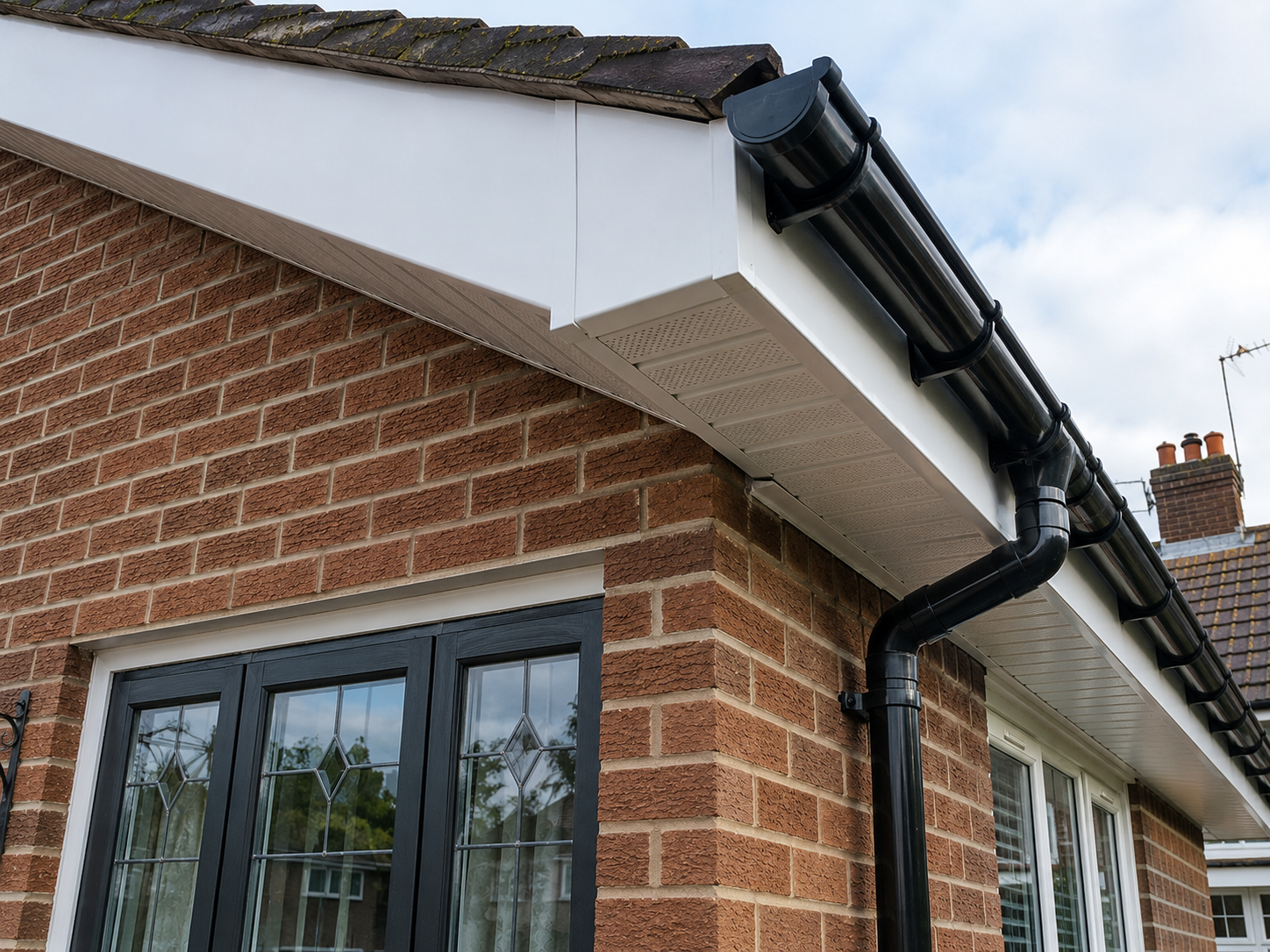 Roofline fascia and soffit detail