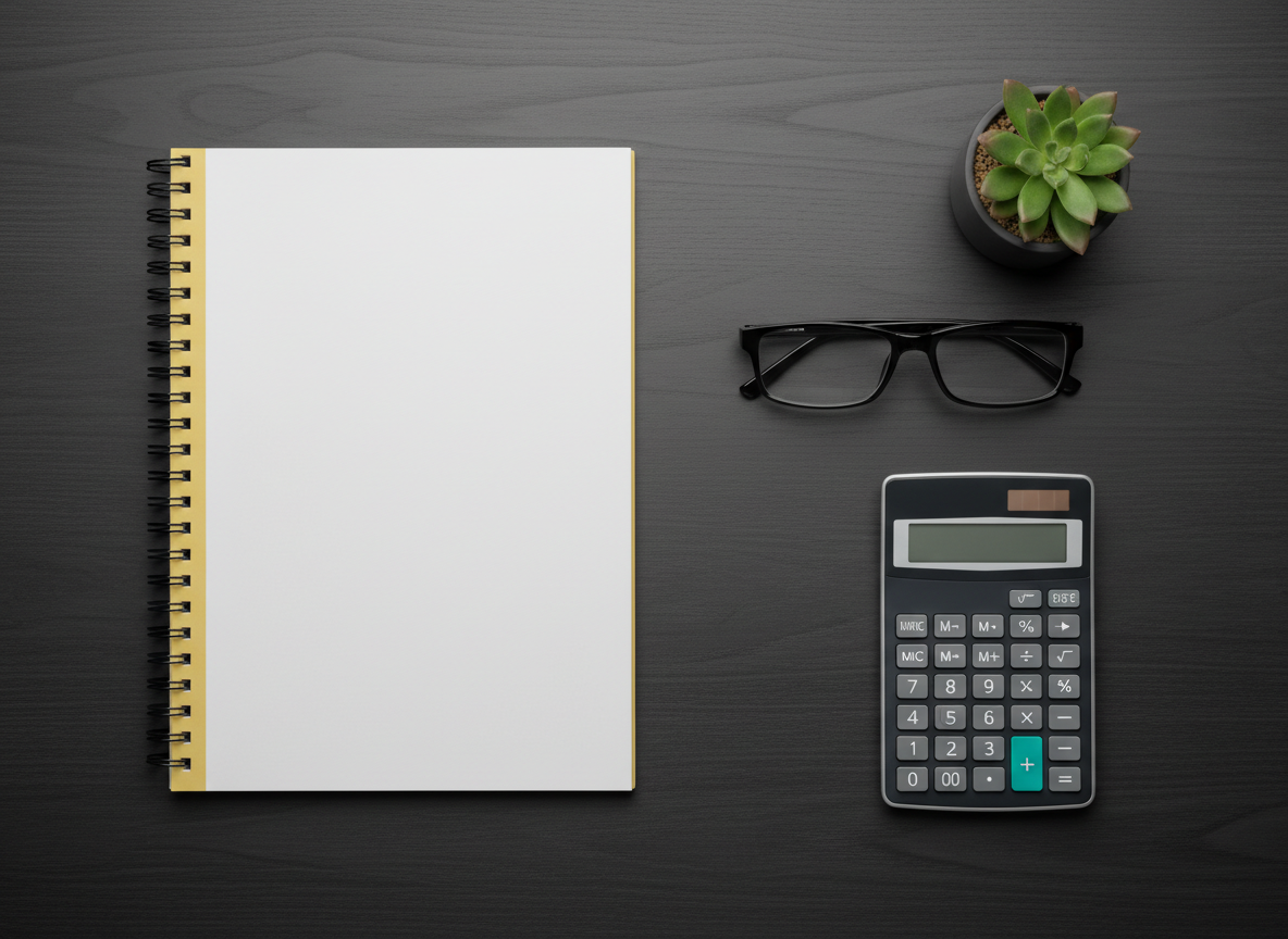 Tax strategy planning — organized workspace