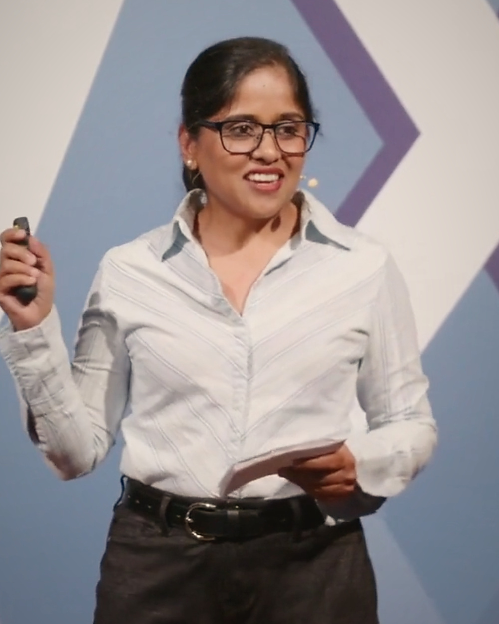 Mili Nama speaking at JVX Live