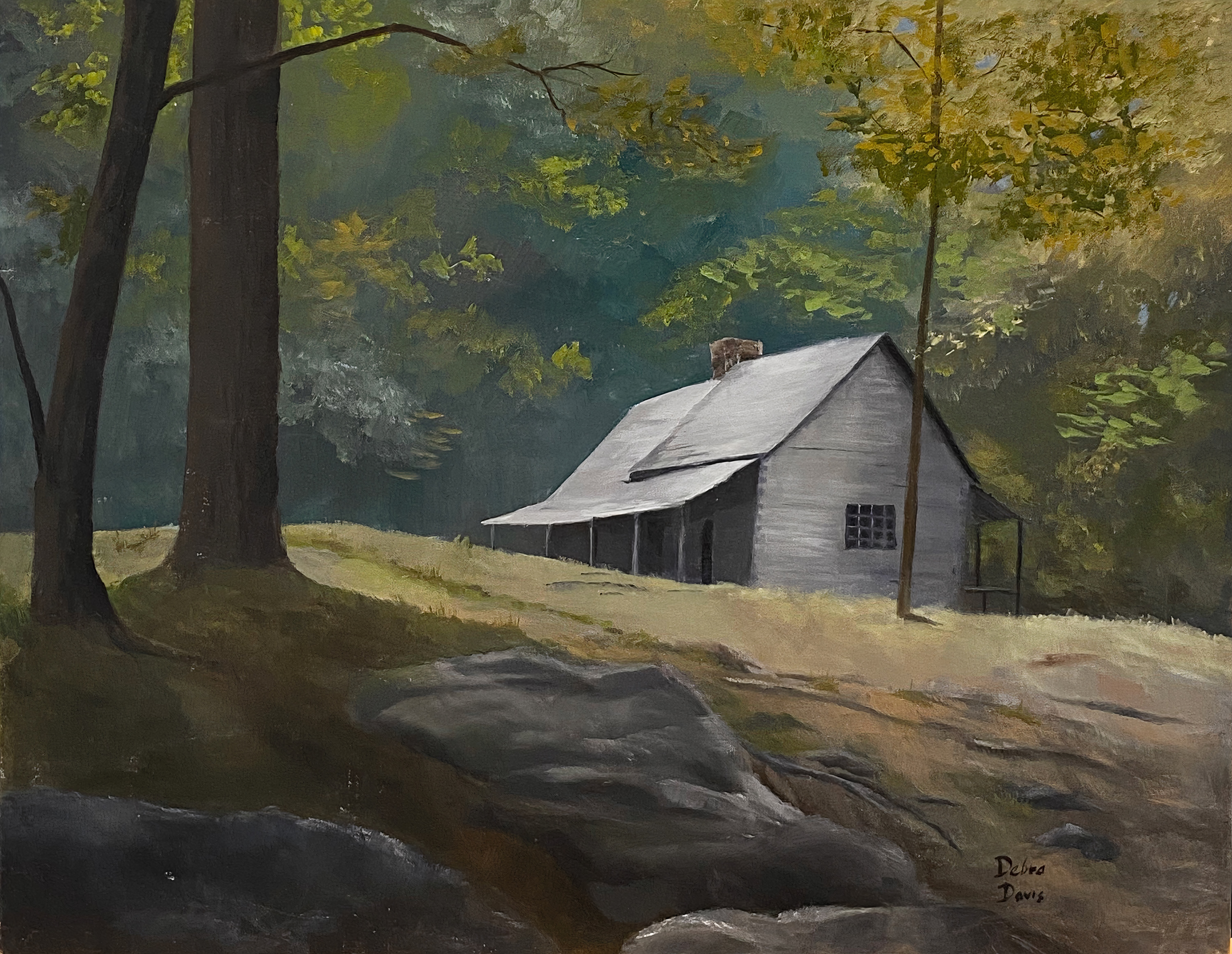 Peaceful Hideaway Oil Landscape Painting Peaceful Hideaway Oil Landscape Painting