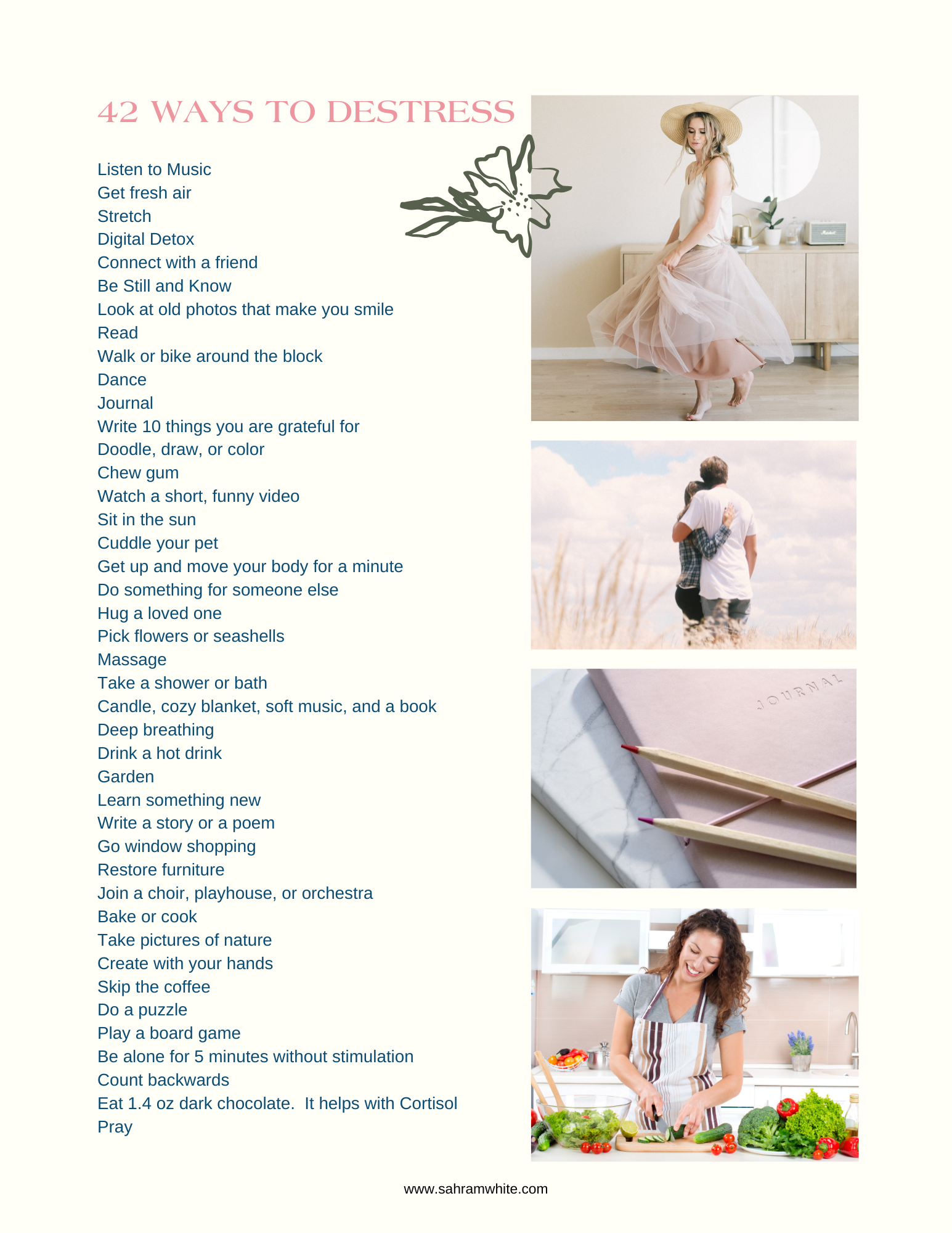 42 Ways to Destress