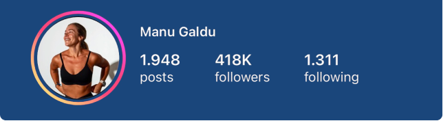Instagram Manu Galdu