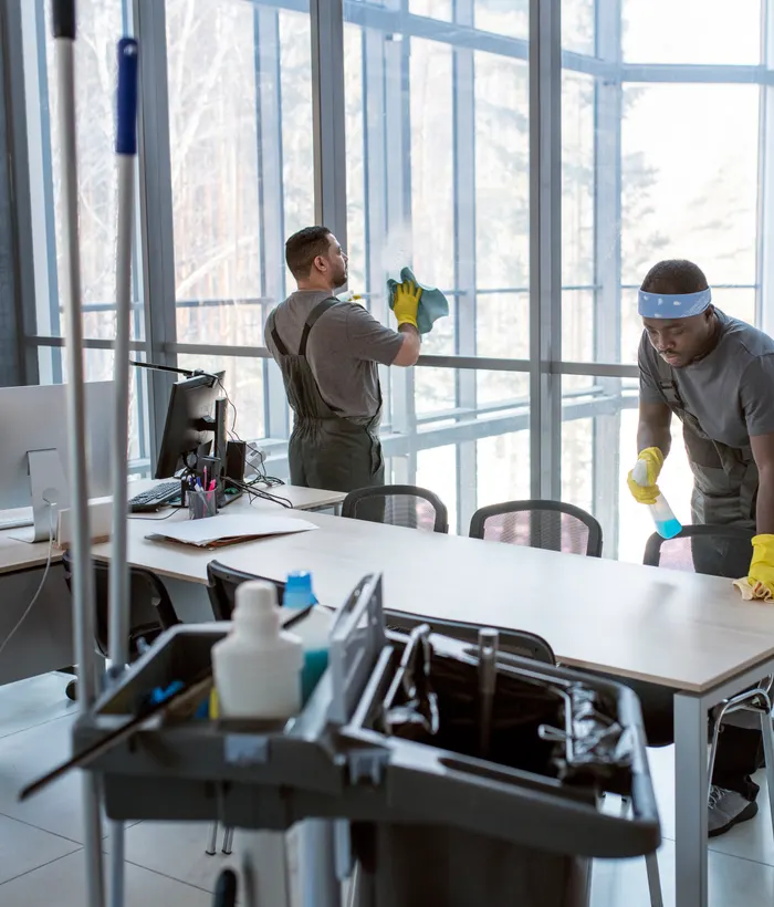 Commercial office cleaning service