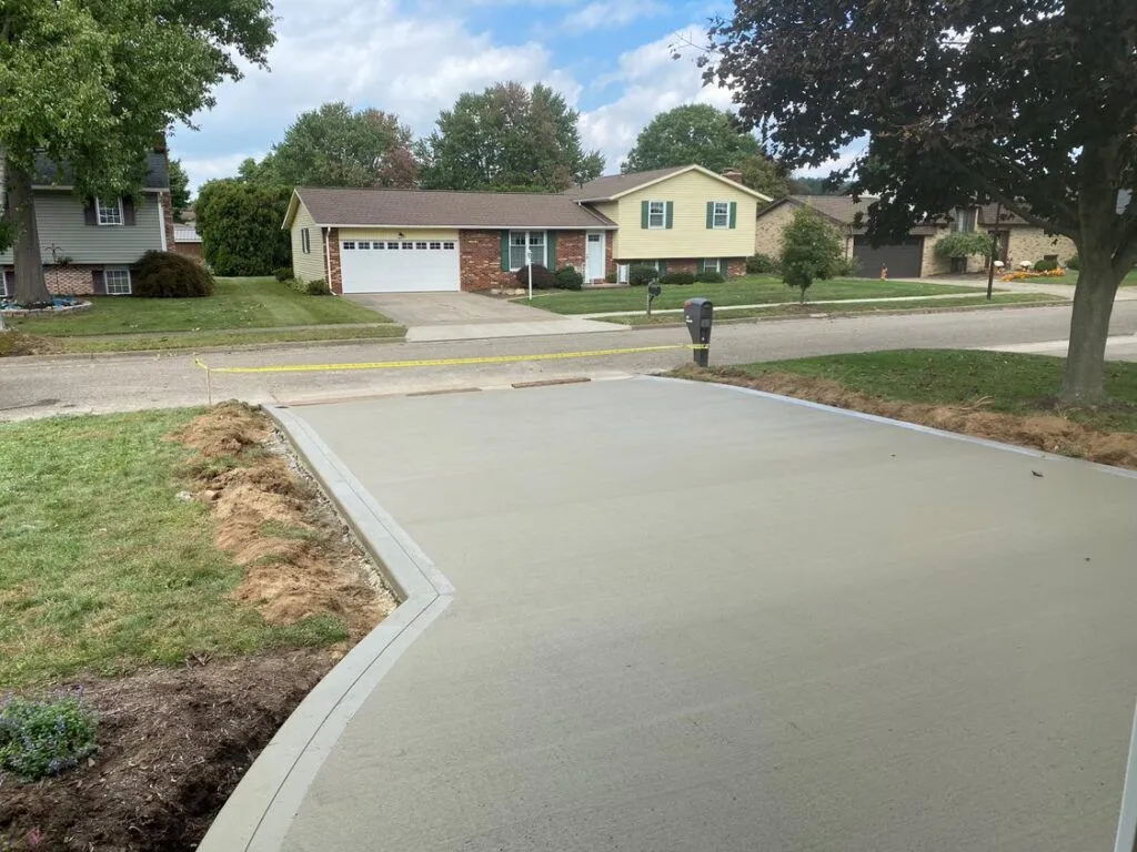 Heavy-duty concrete driveway installation and paving in Racine Wisconsin