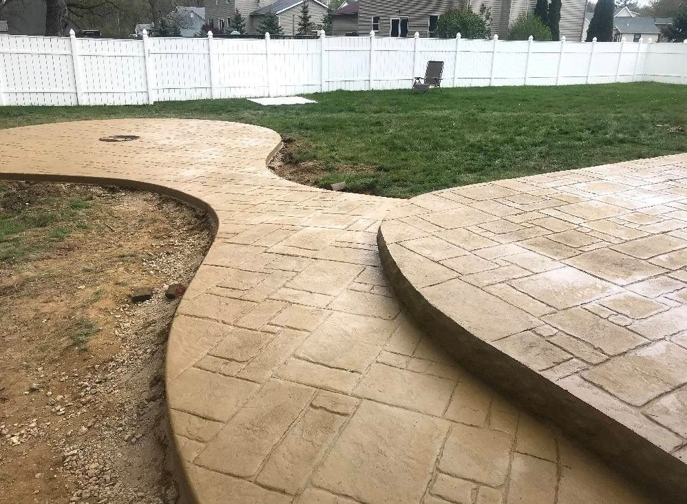 Decorative stamped concrete contractor serving Racine County WI