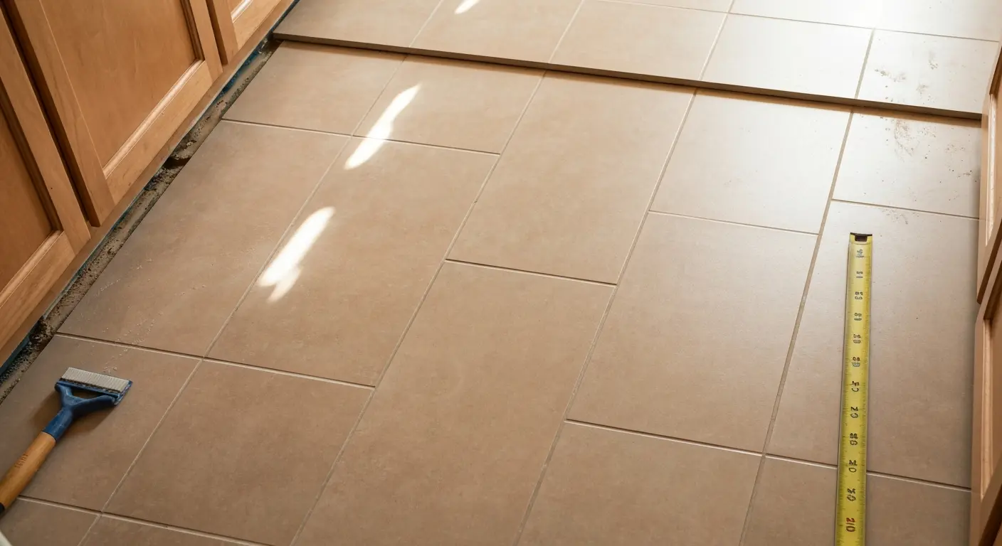 Kitchen flooring installation