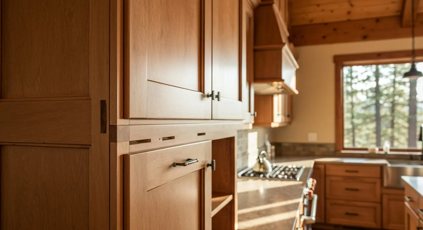 Custom kitchen cabinets in McCall home