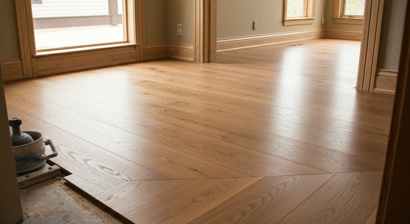 Hardwood flooring installation