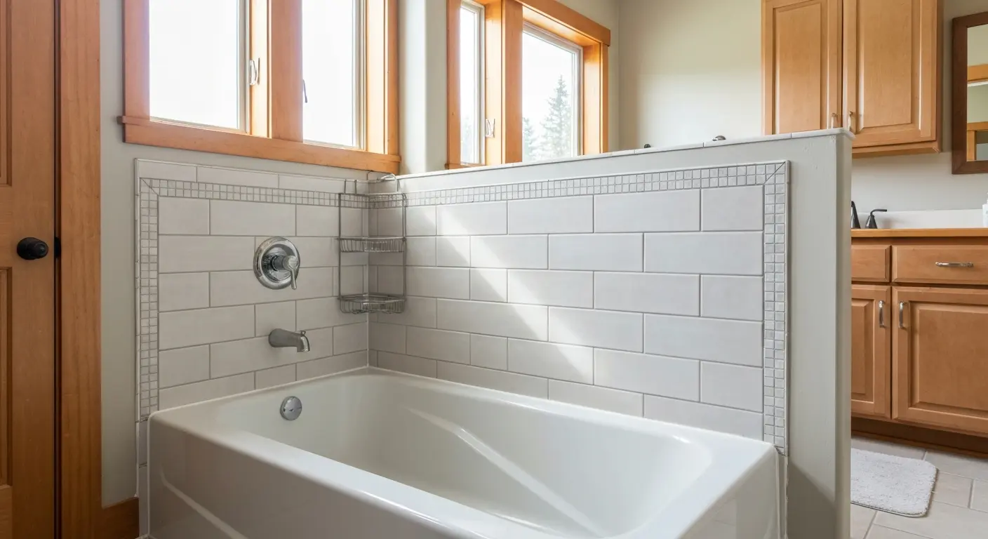 Combination shower-tub