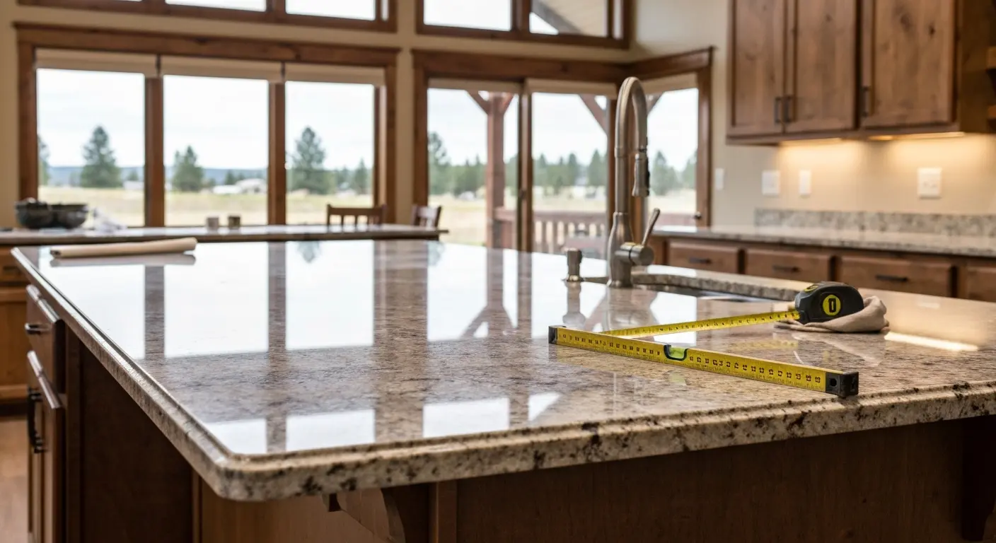Kitchen countertop installation