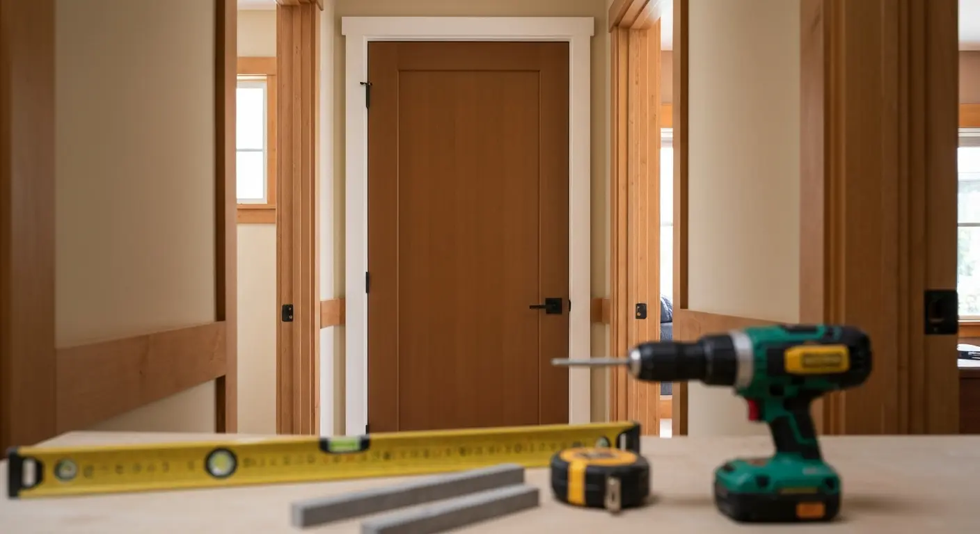 Interior door installation