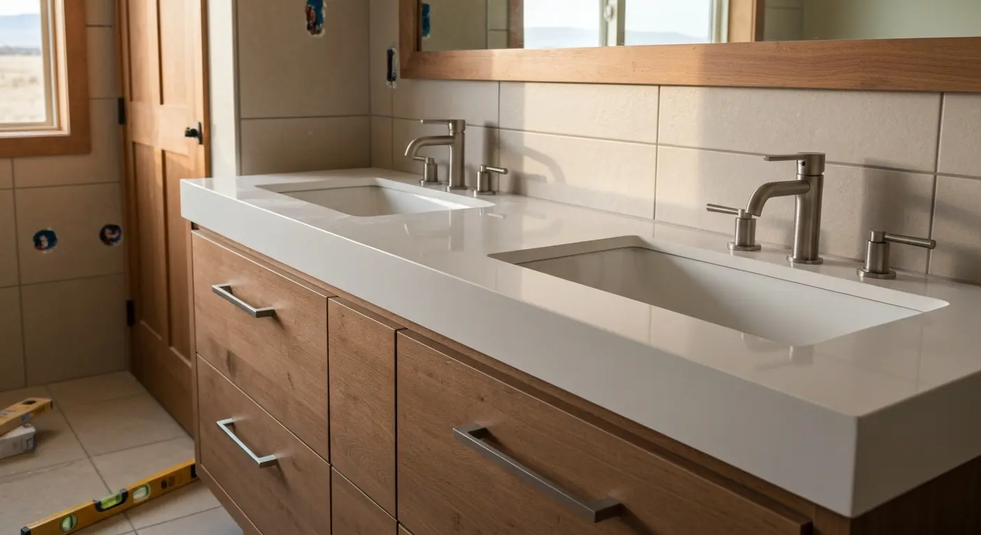 Bathroom vanity and fixture remodeling