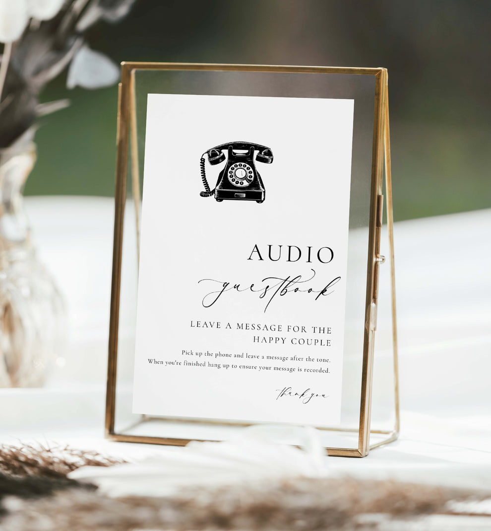 Wedding audio guestbook