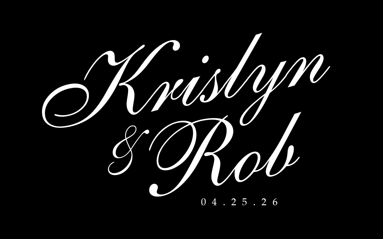Projected wedding monogram
