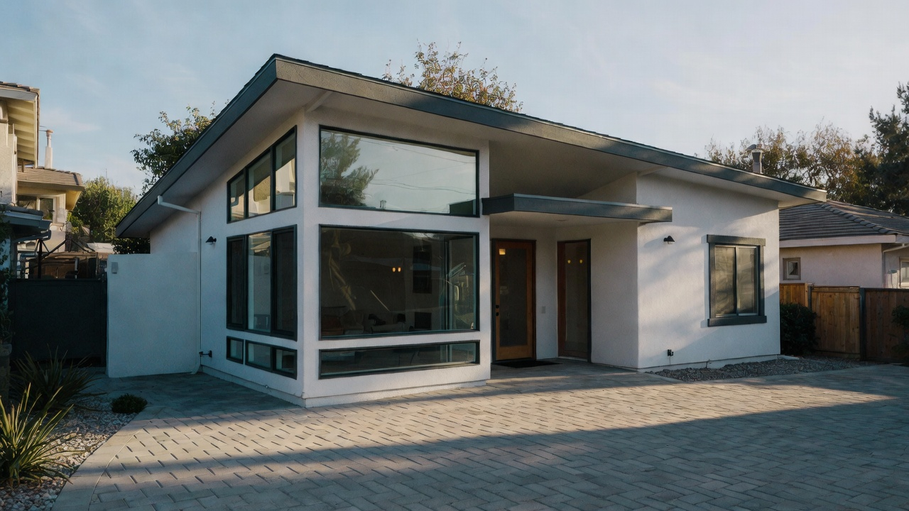 Completed ADU exterior — Los Angeles