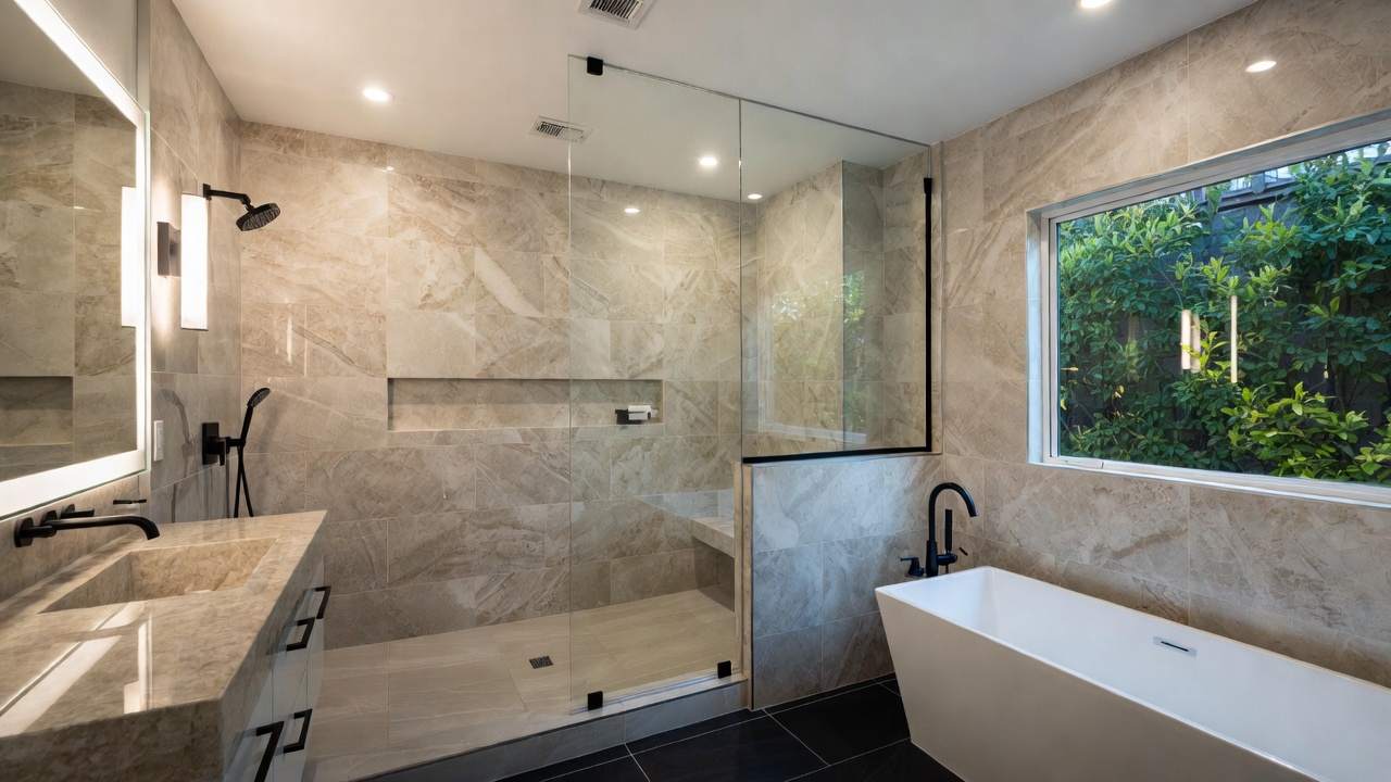 Premium tile cuts and layout