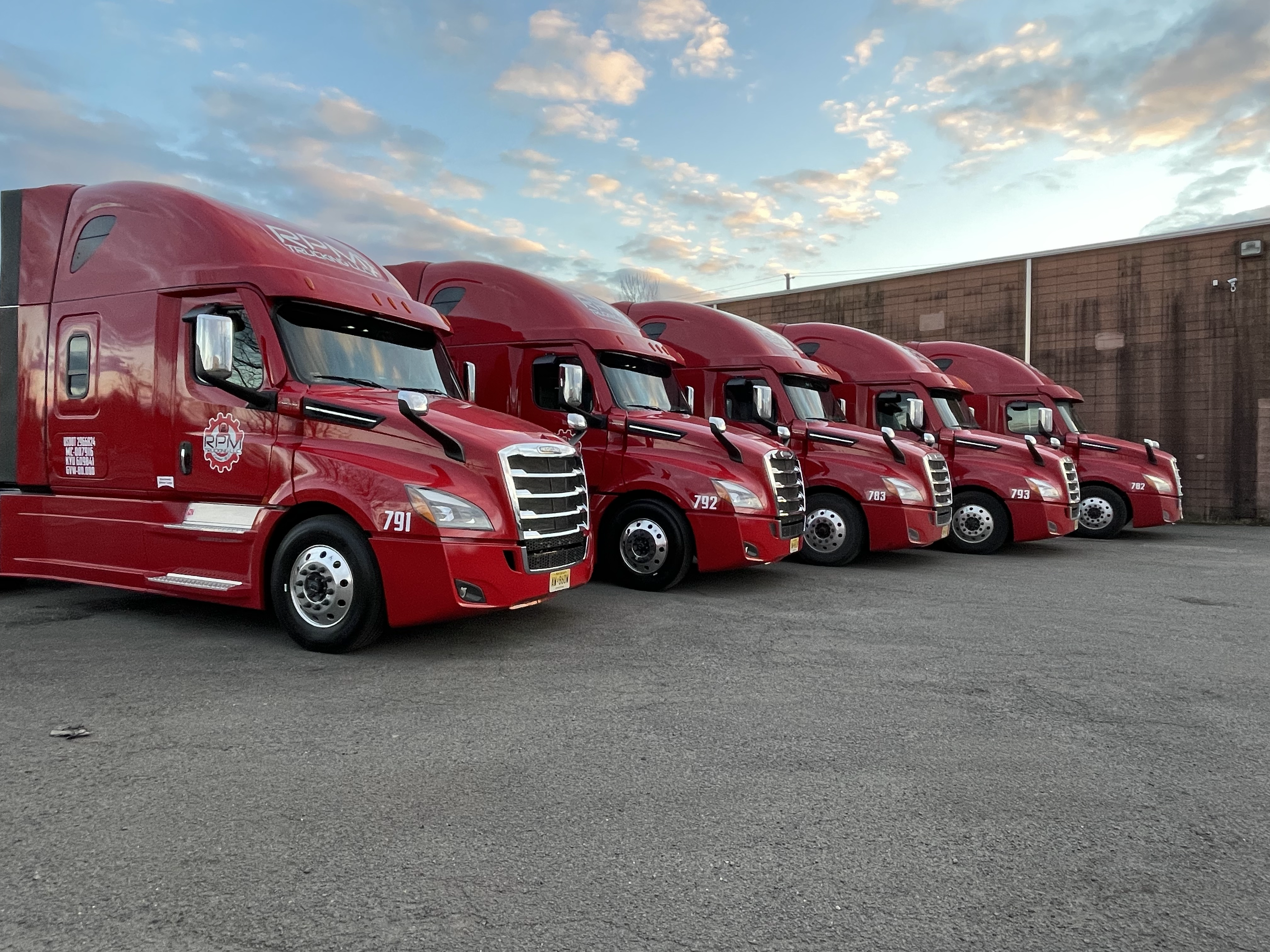 RPM Trucking fleet: Equipment we maintain ourselves