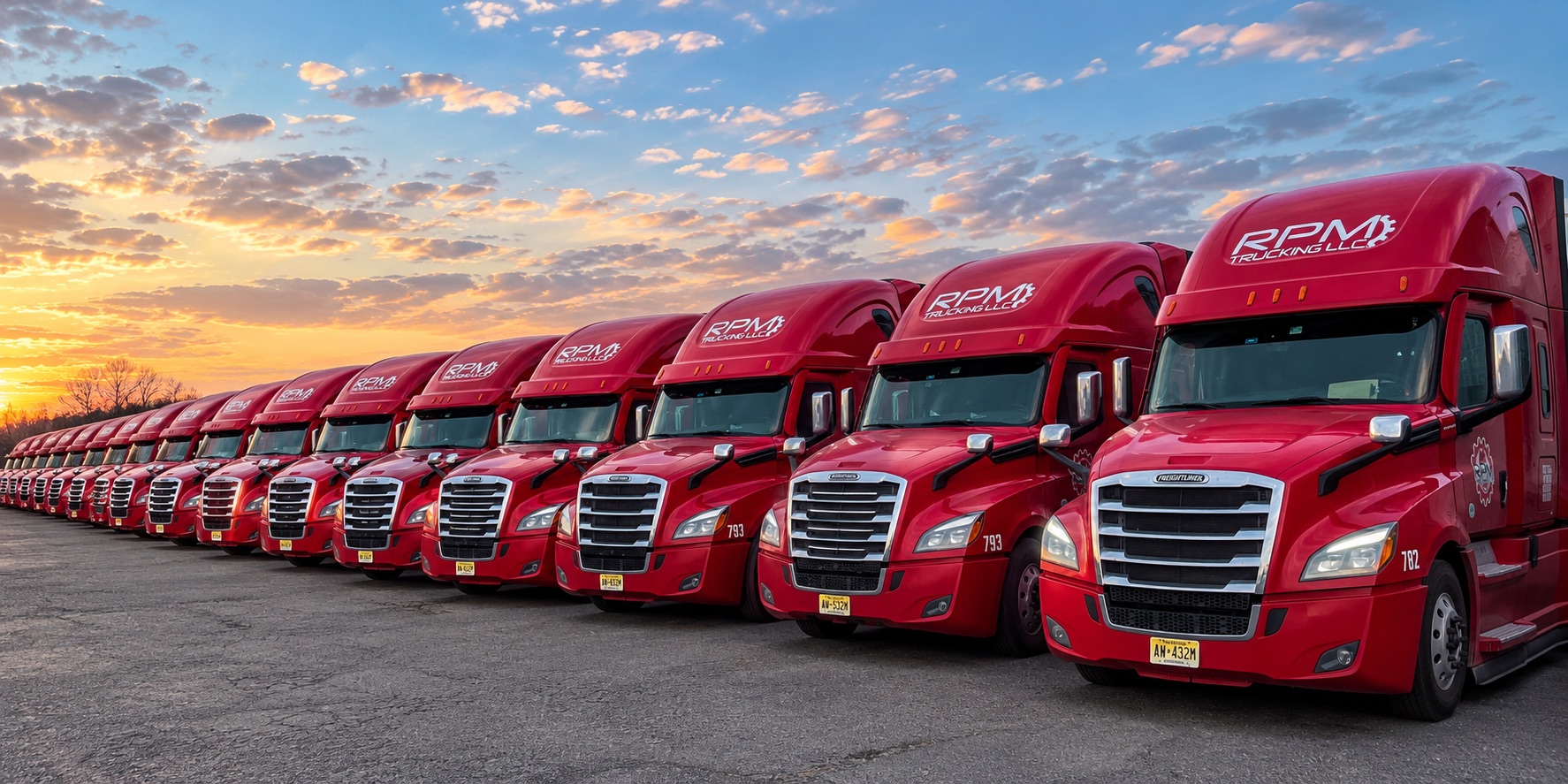 RPM Trucking fleet: On the road