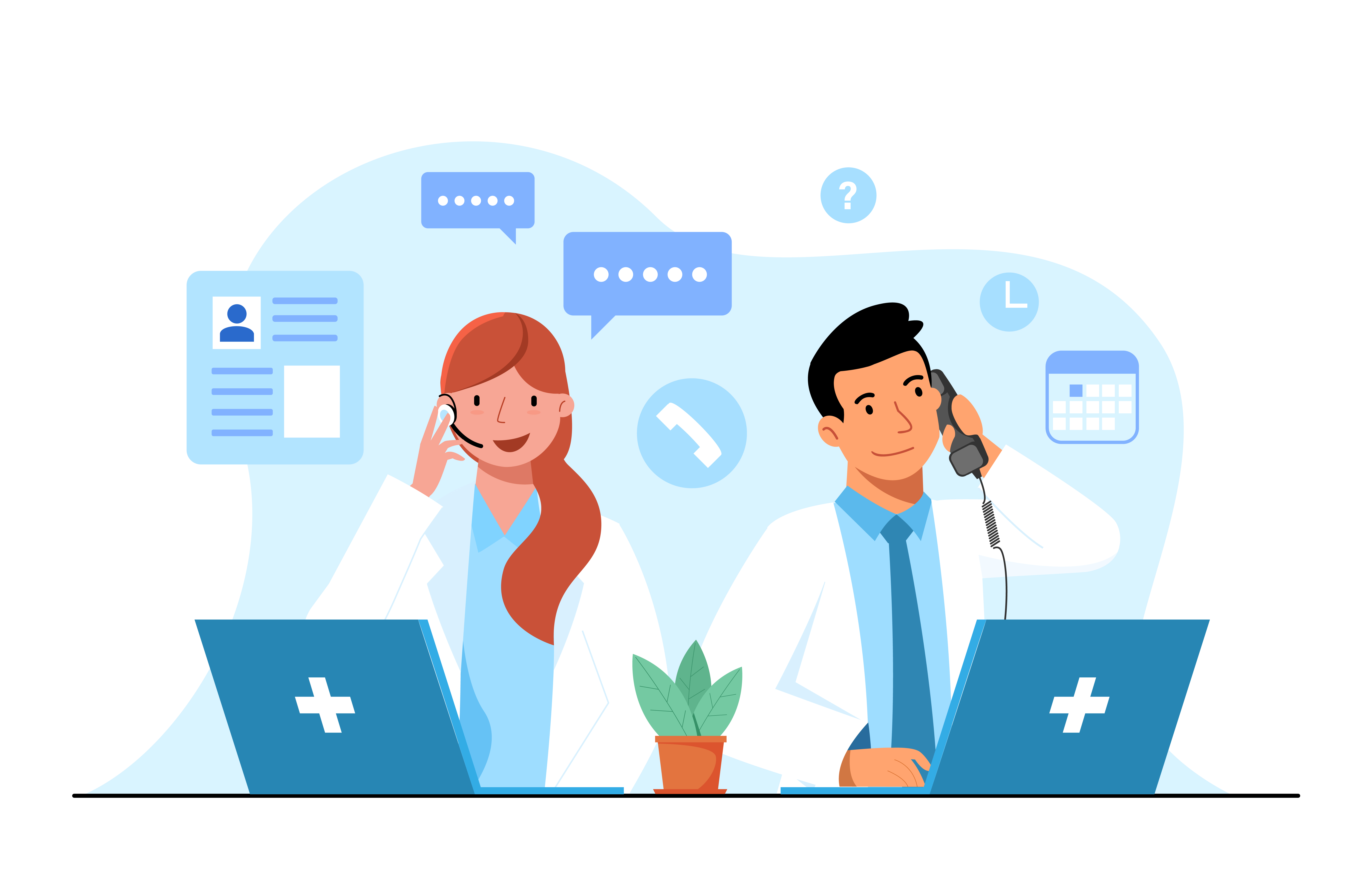 Professional Pharmacist Illustration - The McGrath Pharmacy