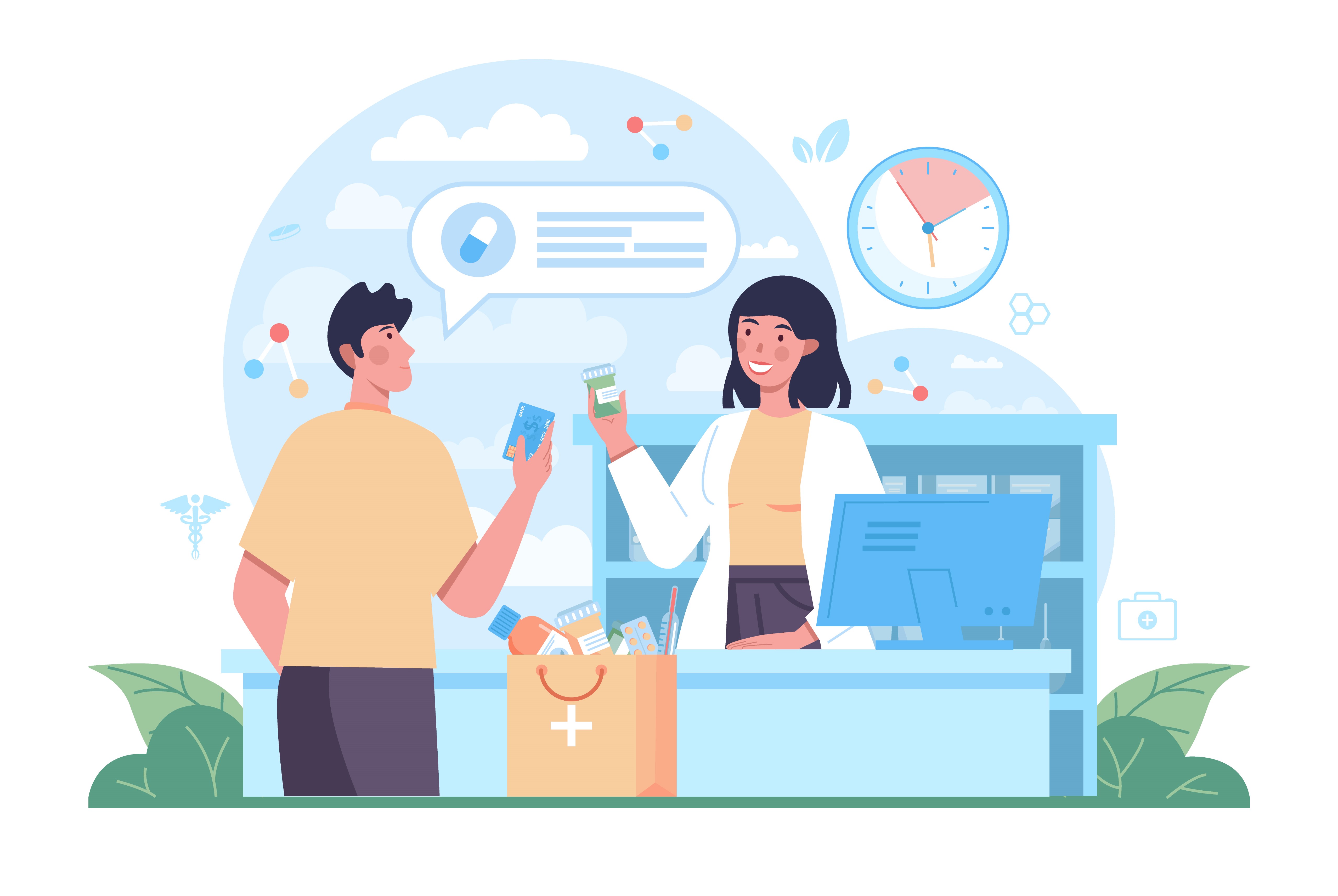 Professional Medical Team Illustration - The McGrath Pharmacy