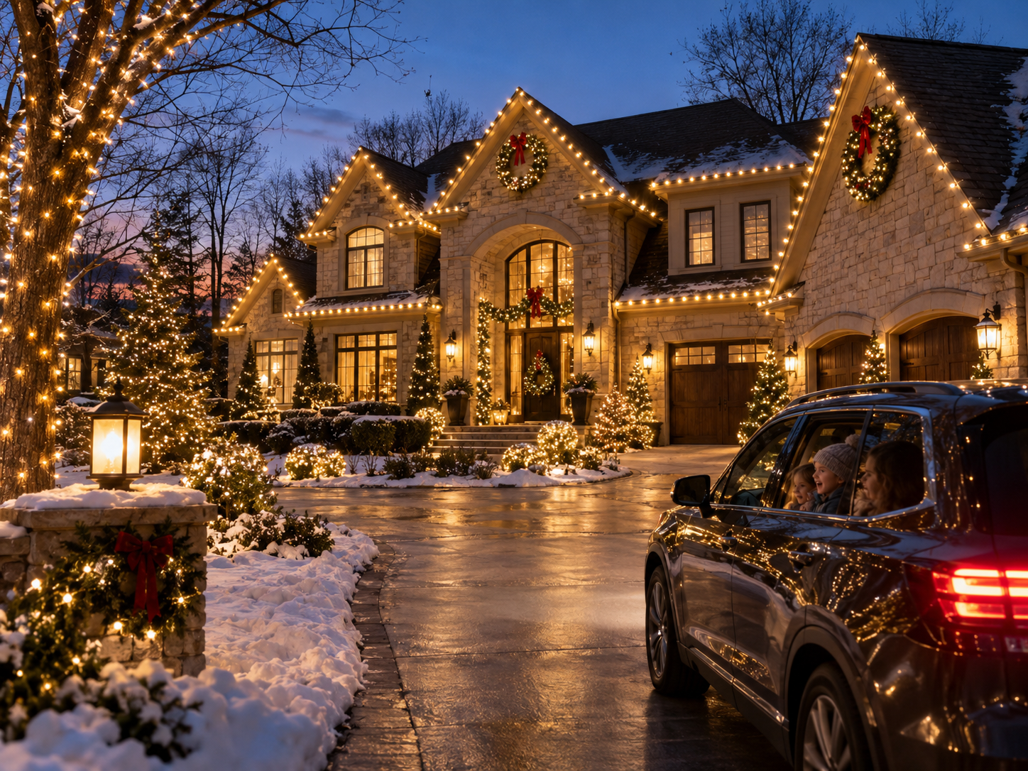 Christmas lights magic