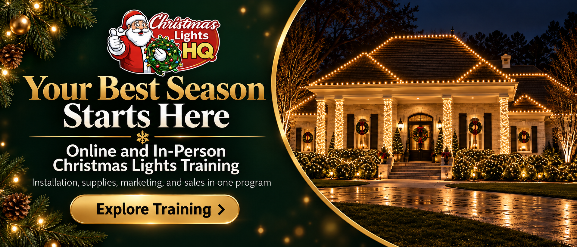 Christmas lights business help and training