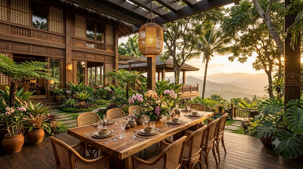 Villa Narra outdoor dining