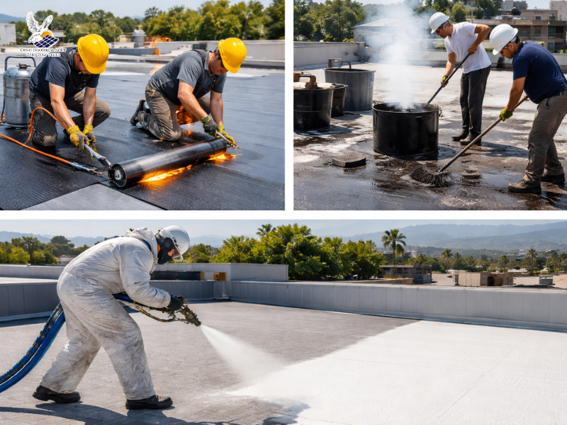 flat roof installation flat roof installation