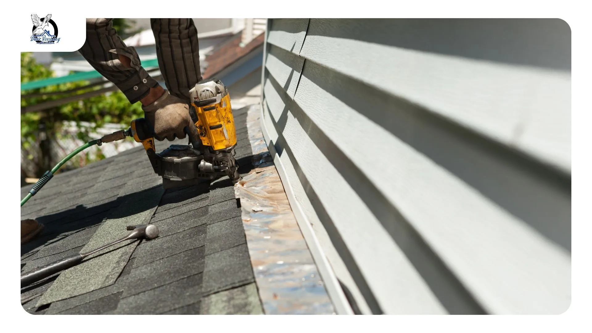 Completed tile roof replacement on a Desert Hot Springs home against the San Jacinto mountains