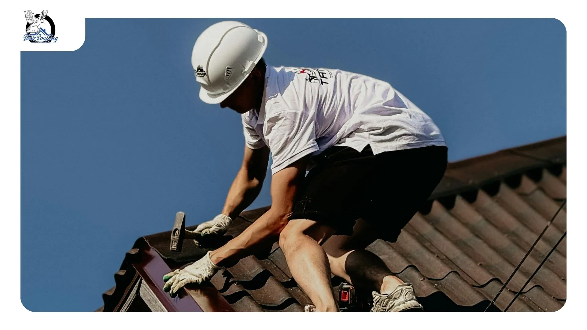 Roof drain clogged with blown sand on a Rancho Mirage commercial flat roof