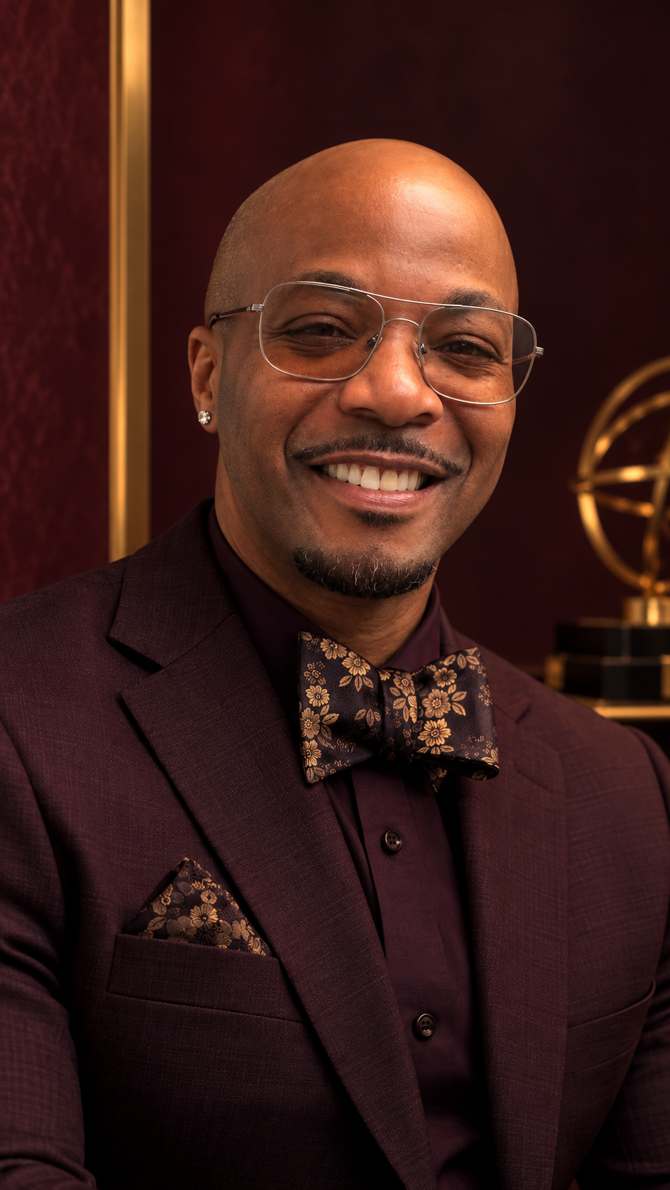 Sergio Hayes, founder of Segue7 LLC, seated in his office