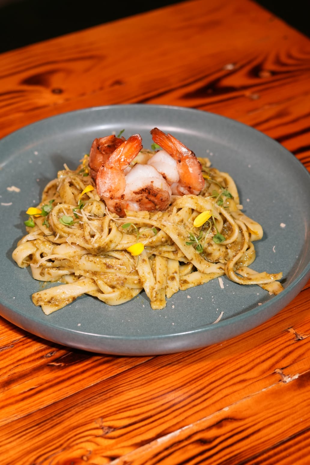 Salsa Pesto con Langostino