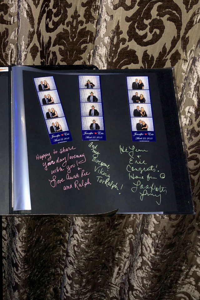Photo booth setup at a Long Island event
