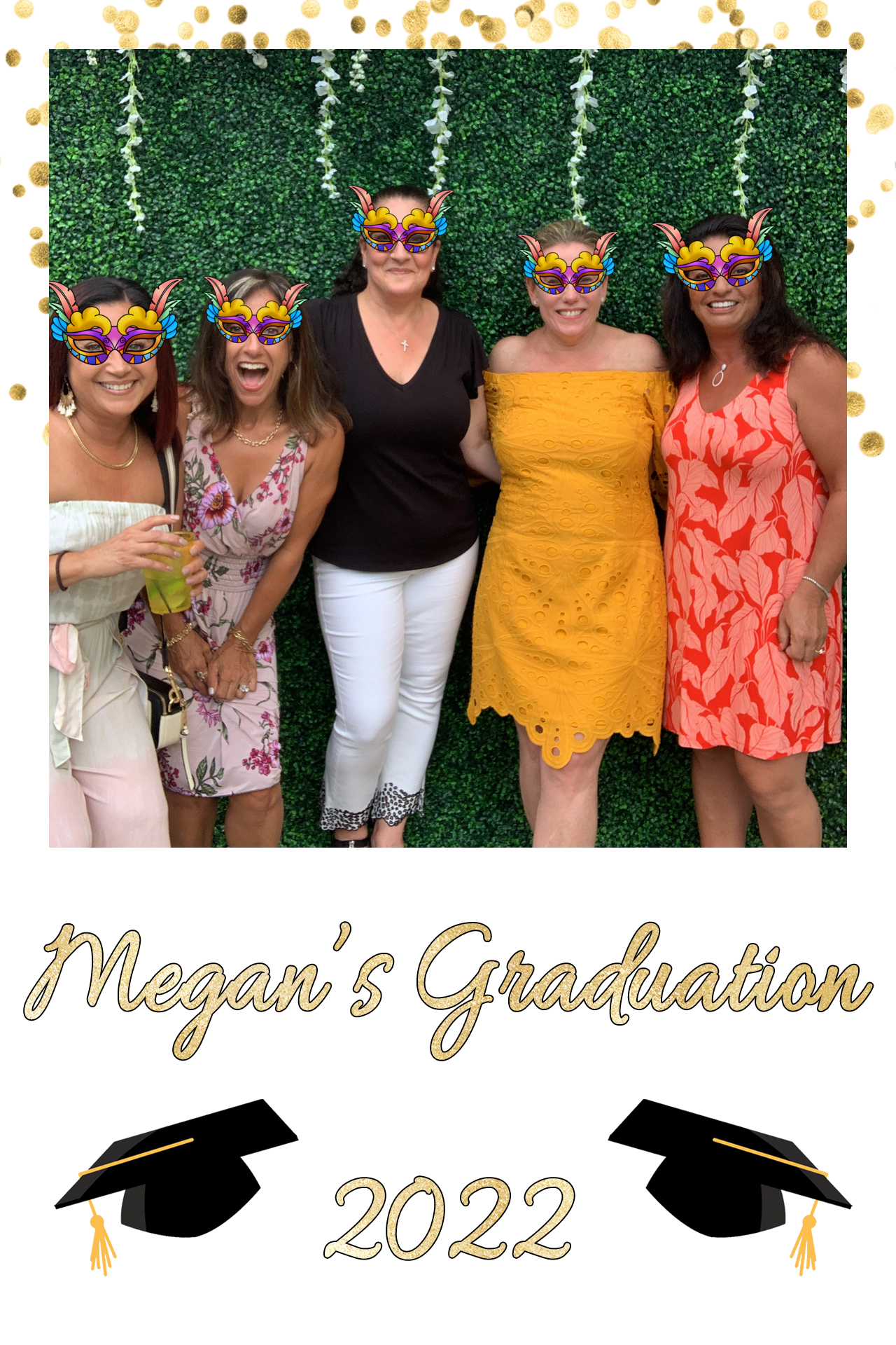 Megan's graduation photo booth keepsake