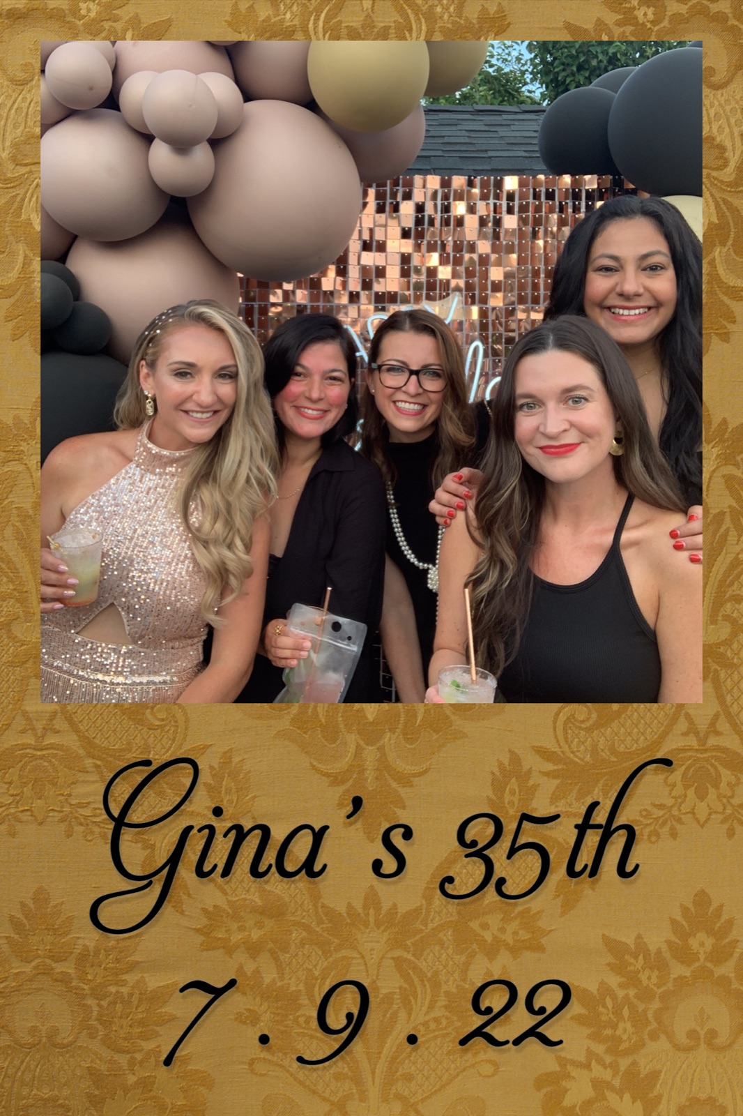 Milestone birthday photo booth print