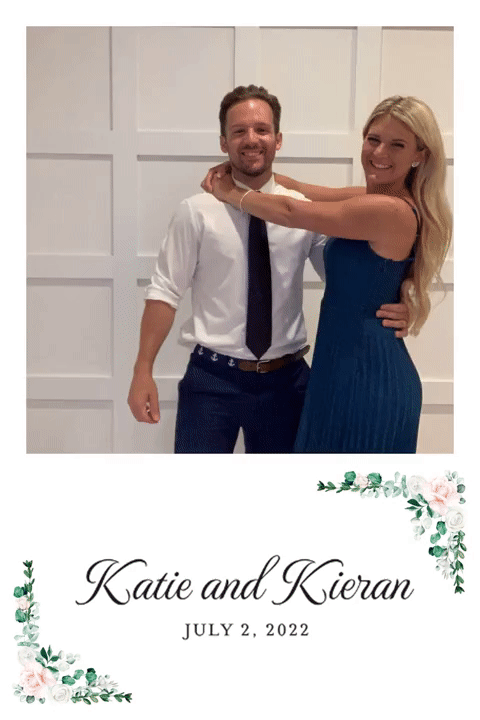 Katie and Kieran wedding photo booth animation