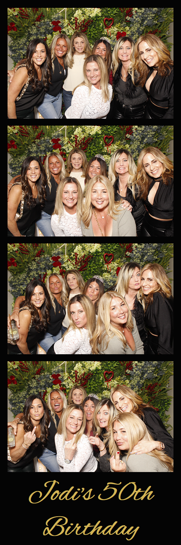 Jodi's 50th birthday photo strip